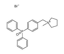 1-methyl-1-[4-(diphenylphosphoryl)benzyl]pyrrolidinium bromide Structure