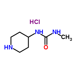 1-甲基-3-(哌啶-4-基)脲盐酸盐结构式