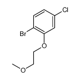 1-bromo-4-chloro-2-(2-methoxyethoxy)benzene structure