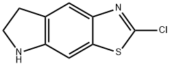2-氯-6,7-二氢-5H-噻唑并[4,5-f]吲哚结构式