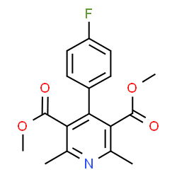 4-(4-Fluoro-phenyl)-2,6-dimethyl-pyridine-3,5-dicarboxylic acid dimethyl ester picture