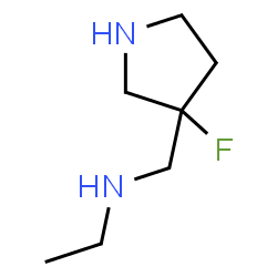 3-Pyrrolidinemethanamine,N-ethyl-3-fluoro-(9CI) structure