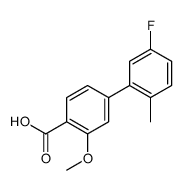 4-(5-fluoro-2-methylphenyl)-2-methoxybenzoic acid结构式