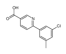 6-(3-chloro-5-methylphenyl)pyridine-3-carboxylic acid Structure