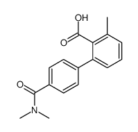 2-[4-(dimethylcarbamoyl)phenyl]-6-methylbenzoic acid Structure