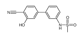 N-[3-(4-cyano-3-hydroxyphenyl)phenyl]methanesulfonamide Structure