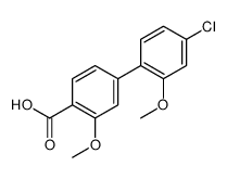 4-(4-chloro-2-methoxyphenyl)-2-methoxybenzoic acid结构式