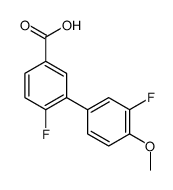 4-fluoro-3-(3-fluoro-4-methoxyphenyl)benzoic acid结构式
