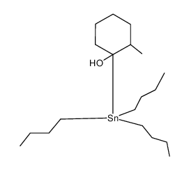 2-methyl-1-tributylstannyl cyclohexanol Structure