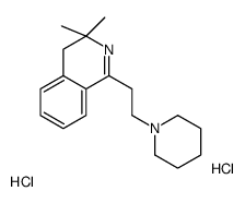 3,3-dimethyl-1-(2-piperidin-1-ylethyl)-4H-isoquinoline,dihydrochloride结构式