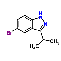 5-溴-3-异丙基-1H-吲唑结构式