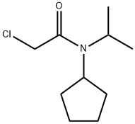 2-氯-N-环戊基-N-(丙-2-基)乙酰胺结构式