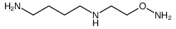 O-[2-(4-aminobutylamino)ethyl]hydroxylamine结构式