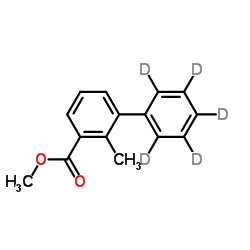Methyl 2-methyl-3-(2',3',4',5',6'-2H5)biphenylcarboxylate Structure