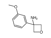 3-(3-methoxyphenyl)oxetan-3-amine结构式