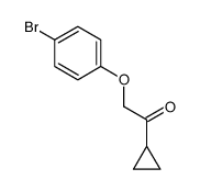 2-(4-bromophenoxy)-1-cyclopropylethanone结构式