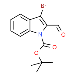 TERT-BUTYL 3-BROMO-2-FORMYL-1H-INDOLE-1-CARBOXYLATE structure