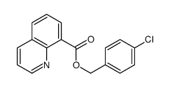 (4-chlorophenyl)methyl quinoline-8-carboxylate结构式