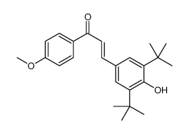3-(3,5-ditert-butyl-4-hydroxyphenyl)-1-(4-methoxyphenyl)prop-2-en-1-one Structure
