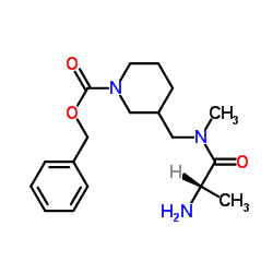 Benzyl 3-{[alanyl(methyl)amino]methyl}-1-piperidinecarboxylate Structure