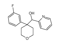 [4-(3-fluorophenyl)oxan-4-yl]-pyridin-2-ylmethanol结构式