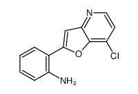 2-(7-chloro-furo[3,2-b]pyridin-2-yl)-phenylamine结构式