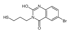 6-bromo-3-(3-sulfanylpropyl)-1H-quinazoline-2,4-dione结构式