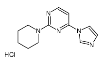 4-imidazol-1-yl-2-piperidin-1-ylpyrimidine,hydrochloride结构式