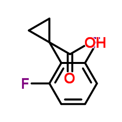 1-(2,6-Difluorophenyl)cyclopropanecarboxylic acid Structure