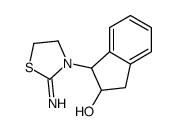 1-(2-imino-1,3-thiazolidin-3-yl)-2,3-dihydro-1H-inden-2-ol结构式
