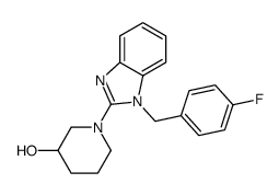 1-[1-[(4-fluorophenyl)methyl]benzimidazol-2-yl]piperidin-3-ol图片