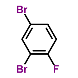 2,4-Dibromo-1-fluorobenzene Structure