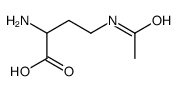 4-acetamido-2-aminobutanoic acid结构式