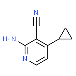 3-Pyridinecarbonitrile,2-amino-4-cyclopropyl- structure