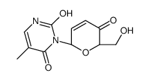 3-(3-deoxyhex-2-enopyranosyl-4-ulose)thymine结构式