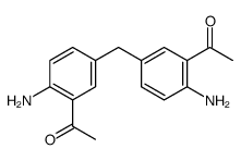 1-[5-[(3-acetyl-4-aminophenyl)methyl]-2-aminophenyl]ethanone结构式