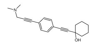 1-[[p-[3-(Dimethylamino)-1-propynyl]phenyl]ethynyl]-1-cyclohexanol结构式