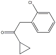 2-(2-CHLOROPHENYL)-1-CYCLOPROPYLETHAN-1-ONE Structure