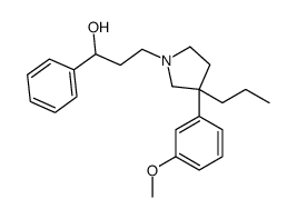 3-(m-Methoxyphenyl)-α-phenyl-3-propyl-1-pyrrolidine(1-propanol) Structure