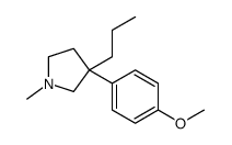 3-(4-methoxyphenyl)-1-methyl-3-propylpyrrolidine结构式