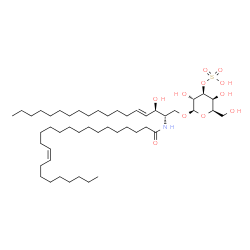 C24:1 3'-sulfo Galactosylceramide (d18:1/24:1(15Z))结构式