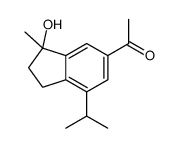 1-(3-hydroxy-3-methyl-7-propan-2-yl-1,2-dihydroinden-5-yl)ethanone Structure