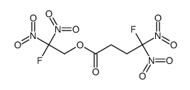 2-fluoro-2,2-dinitroethyl 4-fluoro-4,4-dinitrobutyrate structure