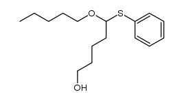 5-(pentyloxy)-5-(phenylthio)pentan-1-ol Structure