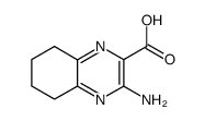3-amino-5,6,7,8-tetrahydro-quinoxaline-2-carboxylic acid结构式