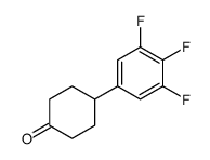 Cyclohexanone, 4-(3,4,5-trifluorophenyl)- Structure