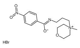 N-[3-(4-methylmorpholin-4-ium-4-yl)propyl]-4-nitrobenzamide,bromide结构式