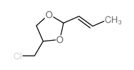 1,3-Dioxolane,4-(chloromethyl)-2-(1-propen-1-yl)- structure