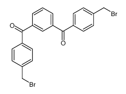 [3-[4-(bromomethyl)benzoyl]phenyl]-[4-(bromomethyl)phenyl]methanone结构式