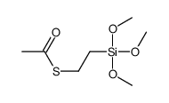 Thioacetic acid S-[2-(trimethoxysilyl)ethyl] ester结构式